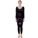 Purple bubbles  Long Sleeve Catsuit View1