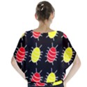 Red and yellow bugs pattern Blouse View2