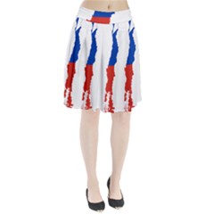 Flag Map Of Chile  Pleated Skirt by abbeyz71