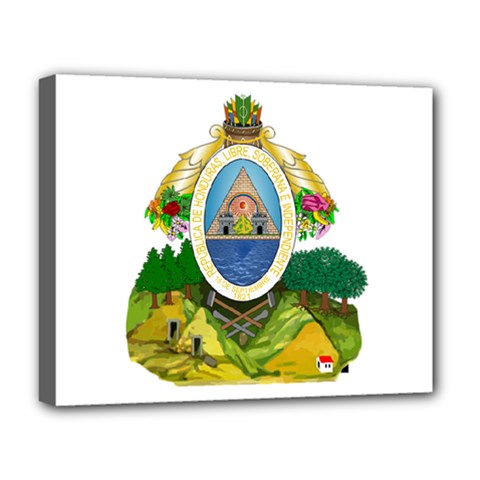 Coat Of Arms Of Honduras Deluxe Canvas 20  X 16   by abbeyz71