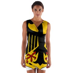 Coat Of Arms Of Germany Wrap Front Bodycon Dress by abbeyz71