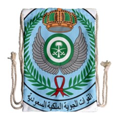 Emblem Of The Royal Saudi Air Force  Drawstring Bag (large) by abbeyz71