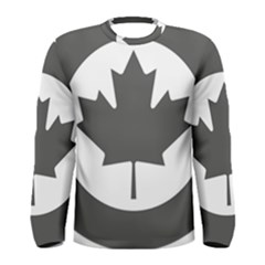 Low Visibility Roundel Of The Royal Canadian Air Force Men s Long Sleeve Tee by abbeyz71