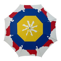 Flag Map Of Colombia Golf Umbrellas by abbeyz71