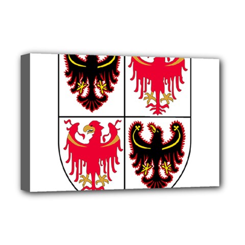 Coat of Arms of Trentino-Alto Adige Sudtirol Region of Italy Deluxe Canvas 18  x 12  