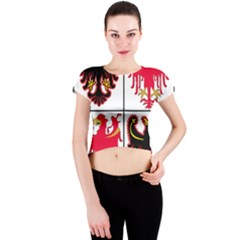 Coat of Arms of Trentino-Alto Adige Sudtirol Region of Italy Crew Neck Crop Top