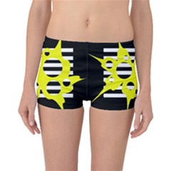 Yellow Abstraction Boyleg Bikini Bottoms by Valentinaart