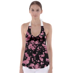 Pink Love Babydoll Tankini Top