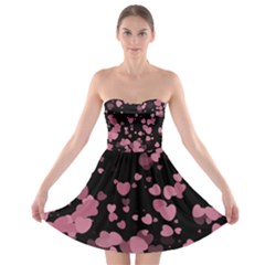 Pink Love Strapless Dresses