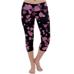 Pink Love Capri Yoga Leggings