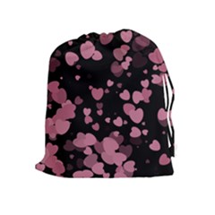 Pink Love Drawstring Pouches (Extra Large)