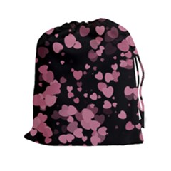 Pink Love Drawstring Pouches (xxl)