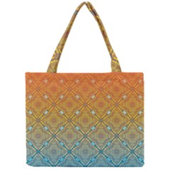 Ombre Fire And Water Pattern Mini Tote Bag by TanyaDraws