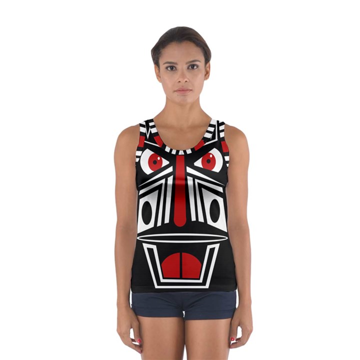 African red mask Women s Sport Tank Top 