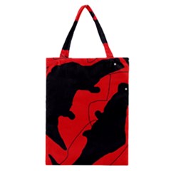 Black And Red Lizard  Classic Tote Bag by Valentinaart