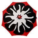 Red, black and white Straight Umbrellas View1