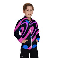 Pink And Blue Twist Wind Breaker (kids) by Valentinaart