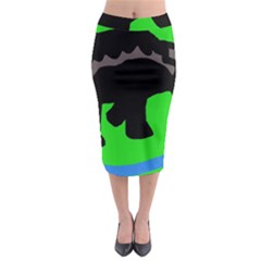 Elephand Midi Pencil Skirt by Valentinaart