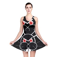 Evil Rabbit Reversible Skater Dress by Valentinaart