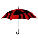 Red and black abstraction Hook Handle Umbrellas (Medium) View3