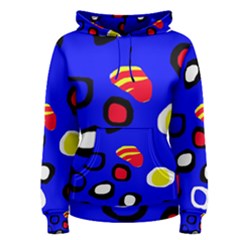 Blue Pattern Abstraction Women s Pullover Hoodie by Valentinaart