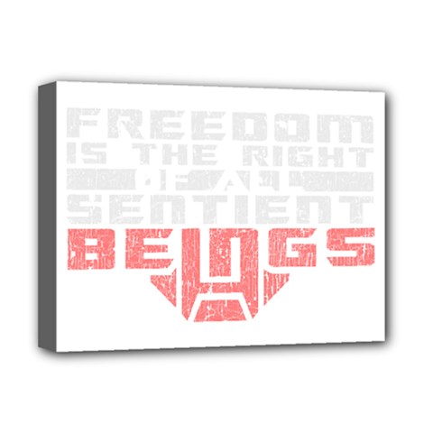 Freedom Is The Right Grunge Deluxe Canvas 16  X 12  