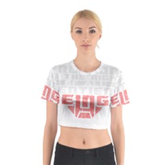 Freedom Is The Right Grunge Cotton Crop Top