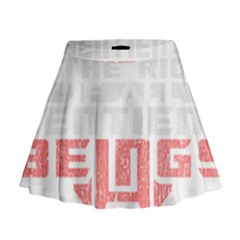 Freedom Is The Right Grunge Mini Flare Skirt