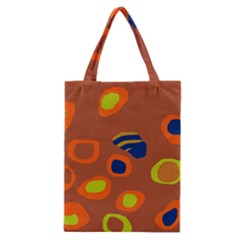 Orange Abstraction Classic Tote Bag by Valentinaart