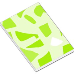 Green Abstract Design Large Memo Pads by Valentinaart