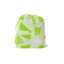 Green abstract design Drawstring Pouches (Medium)  View2