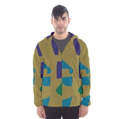 Colorful abstraction Hooded Wind Breaker (Men)