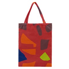 Red Abstraction Classic Tote Bag by Valentinaart