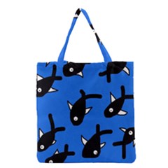 Cute Fishes Grocery Tote Bag by Valentinaart