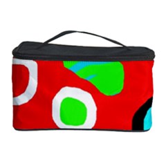 Red Abstract Pattern Cosmetic Storage Case