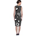 Gray abstract pattern Classic Sleeveless Midi Dress View2