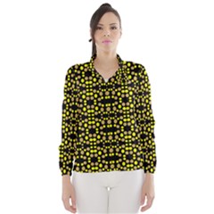 Dots Pattern Yellow Wind Breaker (women)