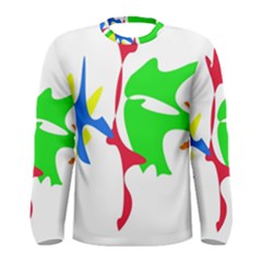 Colorful amoeba abstraction Men s Long Sleeve Tee