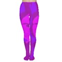 Purple, pink and magenta amoeba abstraction Women s Tights View1