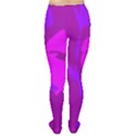 Purple, pink and magenta amoeba abstraction Women s Tights View2