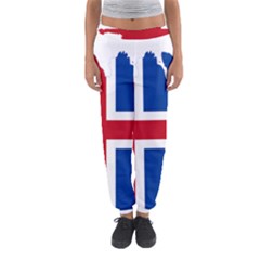 Iceland Flag Map Women s Jogger Sweatpants