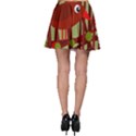 Red cute bird Skater Skirt View2