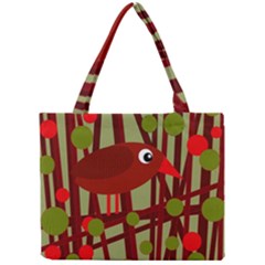 Red cute bird Mini Tote Bag