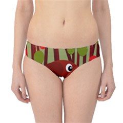 Red cute bird Hipster Bikini Bottoms