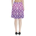 Purple Shatter Geometric Pattern Pleated Skirt View2