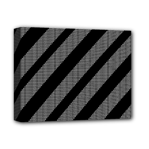 Black And Gray Lines Deluxe Canvas 14  X 11 