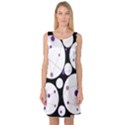 Decorative circles - purple Sleeveless Satin Nightdress View1