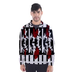 Red, Black And White Elegant Design Wind Breaker (men)