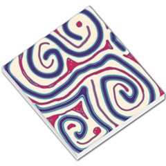 Blue And Red Lines Small Memo Pads by Valentinaart