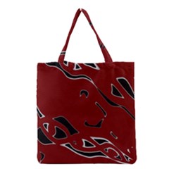 Decorative Abstract Art Grocery Tote Bag by Valentinaart